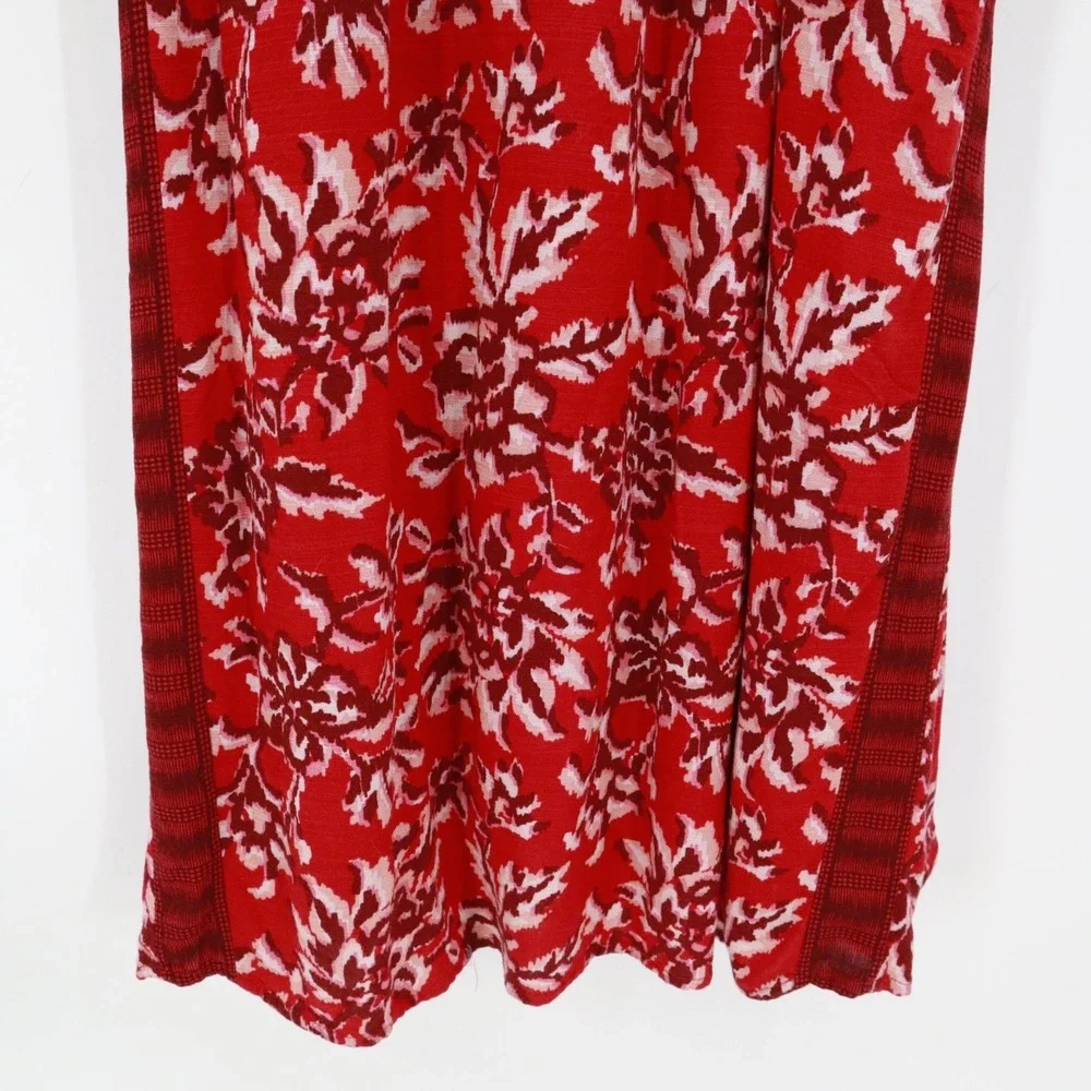 Knox Rose Midi Dress Women XXL Red Boho Hippie Bloomcore Grandmacore Cottagecore